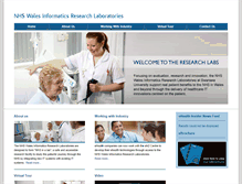 Tablet Screenshot of healthinformaticsresearchlabs.swansea.ac.uk